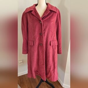 Bromeligh Vintage 70s Overcoat Long Coat Womens Large?